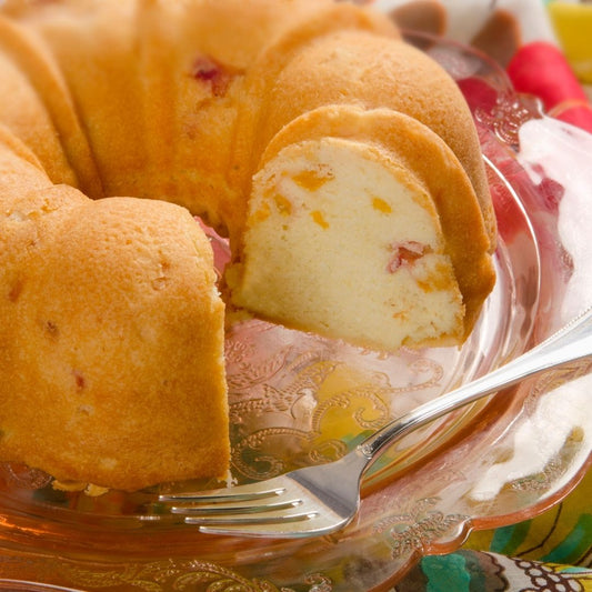 Peach Bundt Cake-The Little Shop of Olive Oils