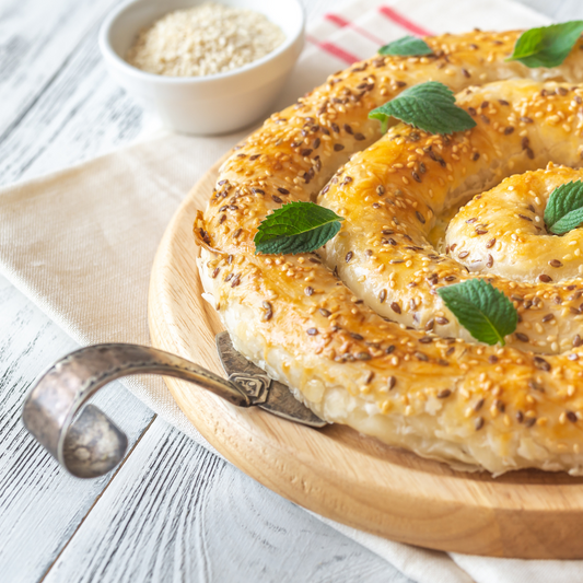 Phyllo with Feta Stuffed Pie at The Little Shop of Olive Oils