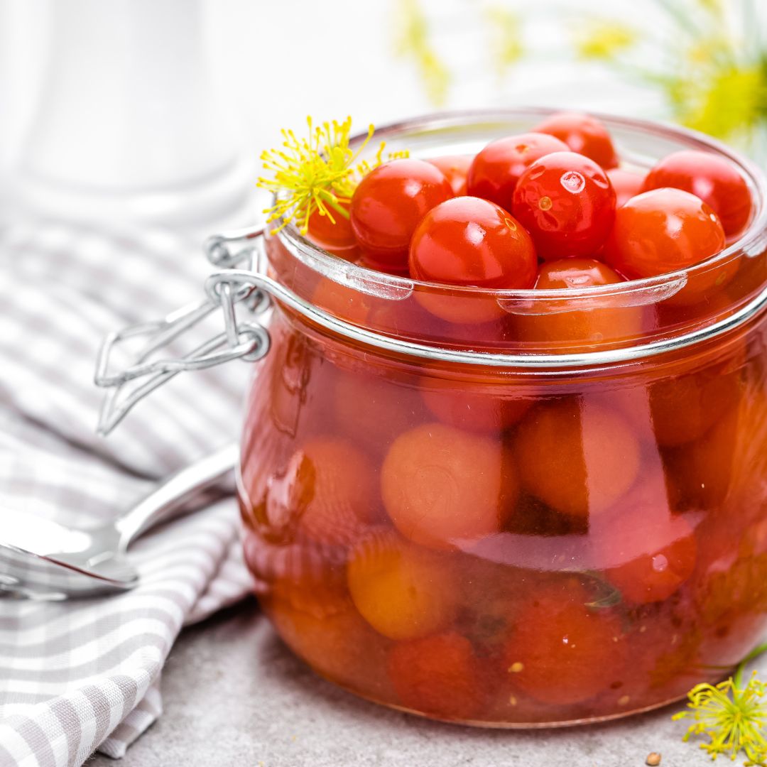 This recipe for preserving your tomatoes in olive oil is a must-have! There is much more flavor in comparison to regular canned tomatoes, and the best part is you can process the tomatoes as they come off the vine!