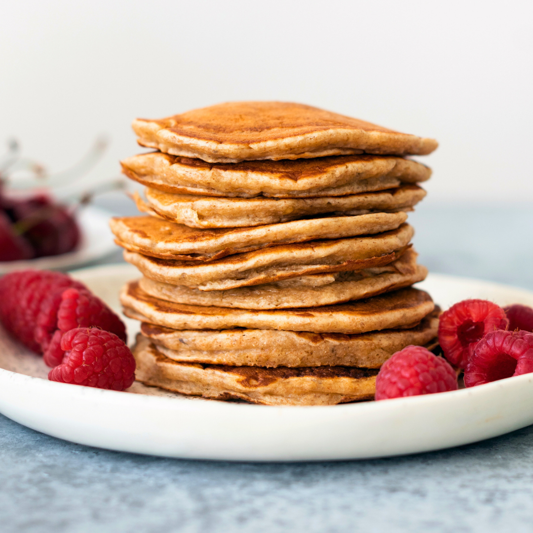 Raspberry Balsamic Oat Pancakes-The Little Shop of Olive Oils