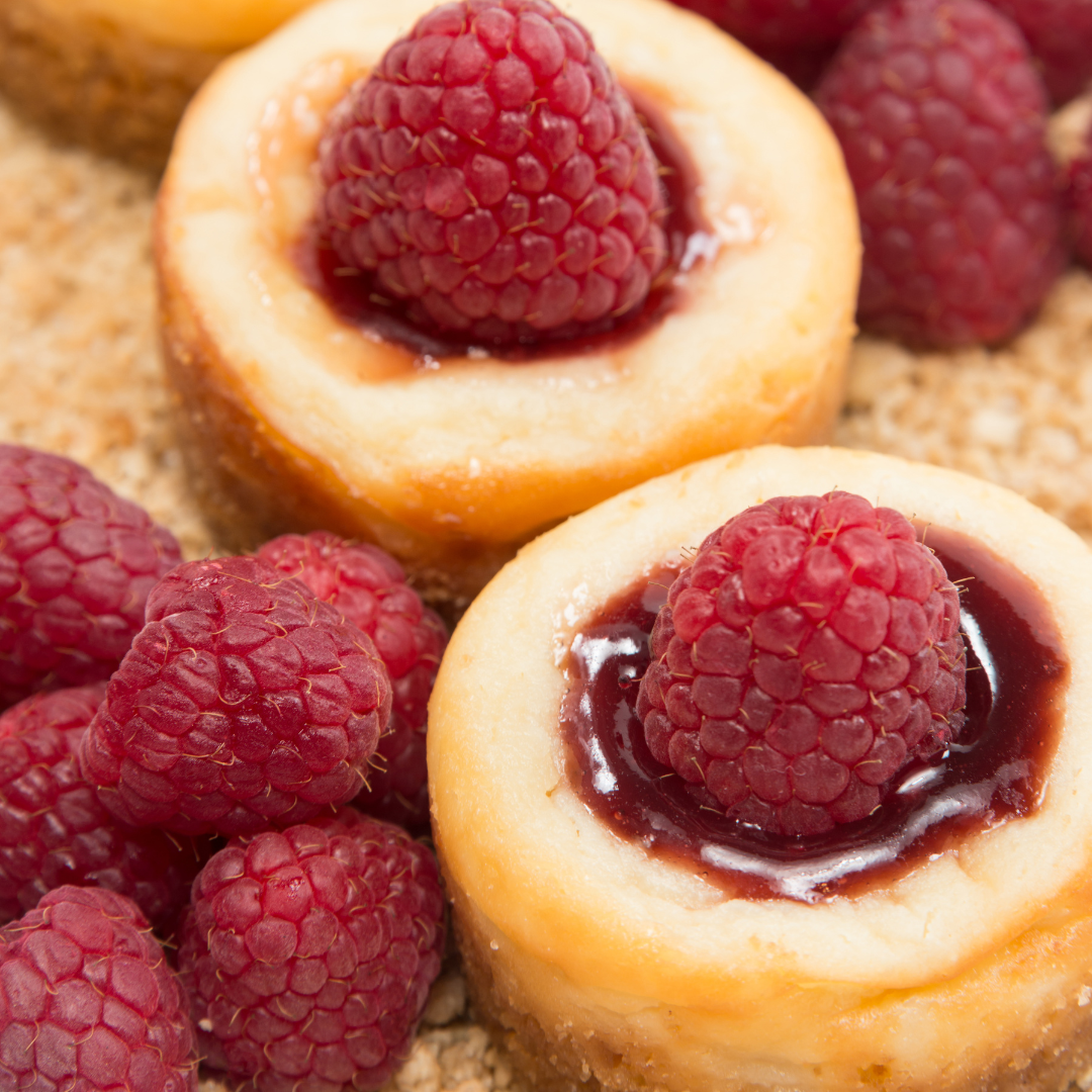 Mini Raspberry Cheesecakes Raspberry Balsamic Glazed Mini Cheesecakes – The Little Shop of Olive Oils
