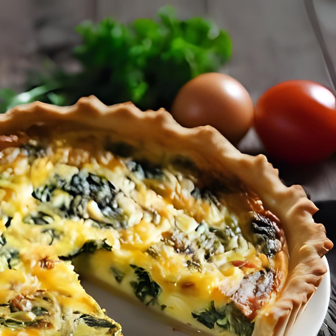 Chipotle Spinach & Cheese Quiche