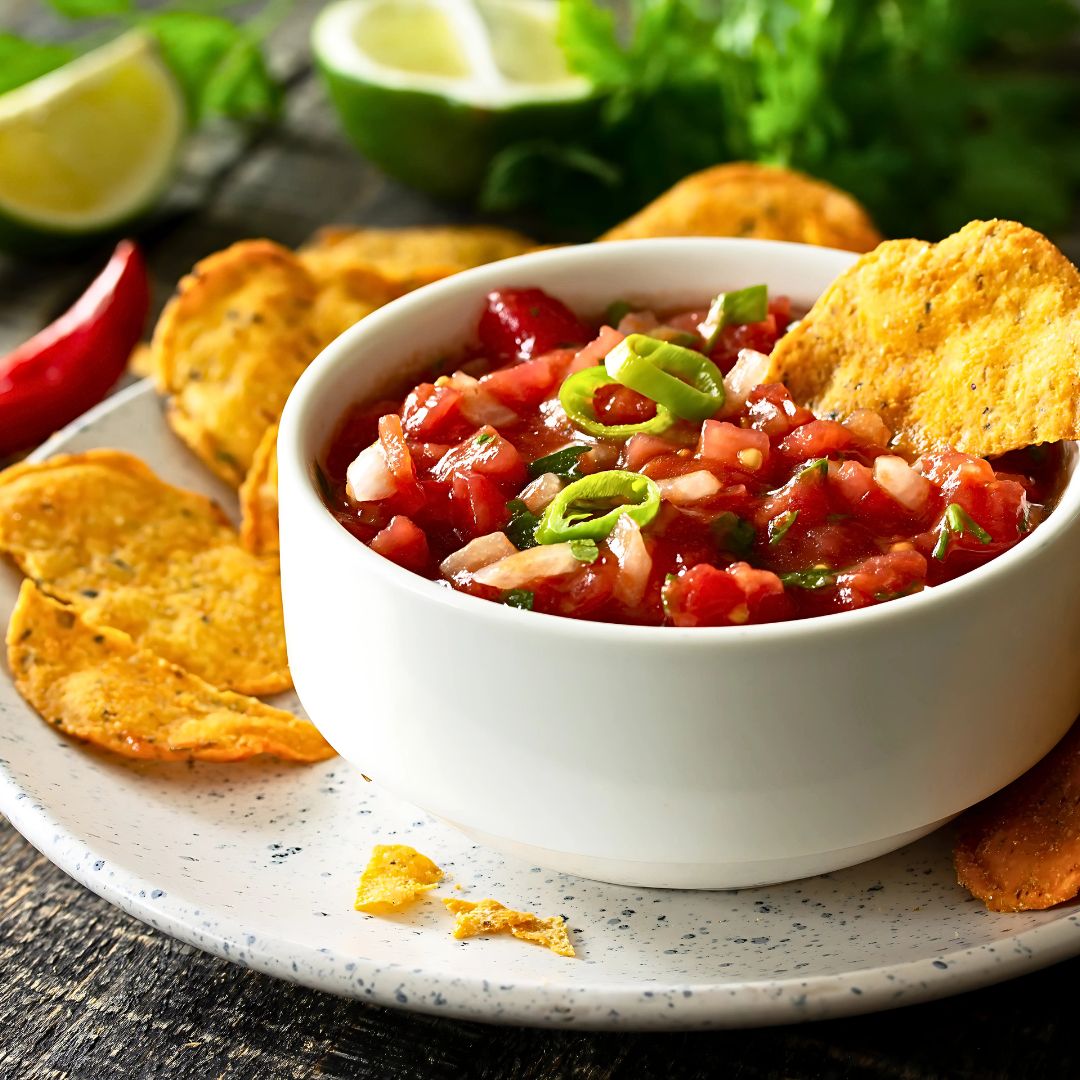 Fresh Lime Salsa & Chips Recipe at The Little Shop of Olive Oils