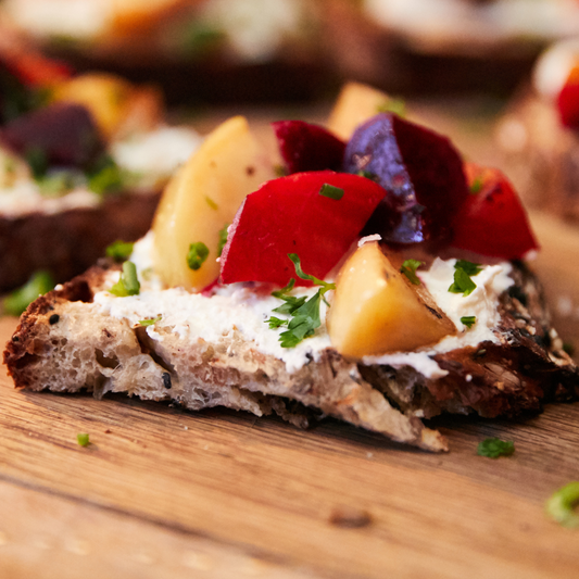 Roasted Beet Crostini-The Little Shop of Olive Oils