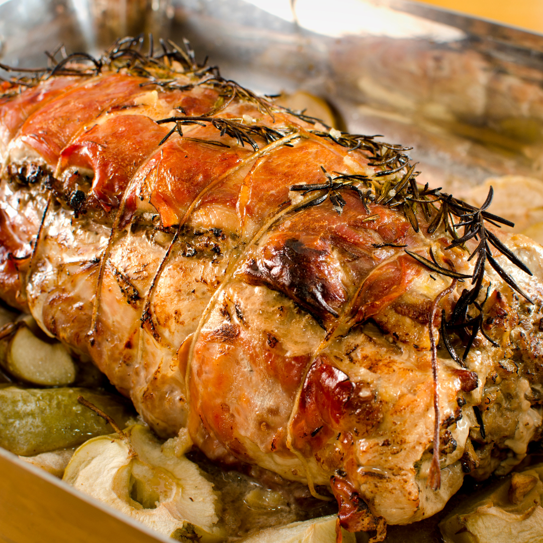 Roasted Stuffed Pork Loin at The Little Shop of Olive Oils