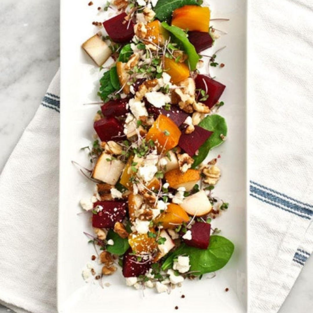 Roasted Beet, Pear & Walnut Salad | The Little Shop of Olive Oils