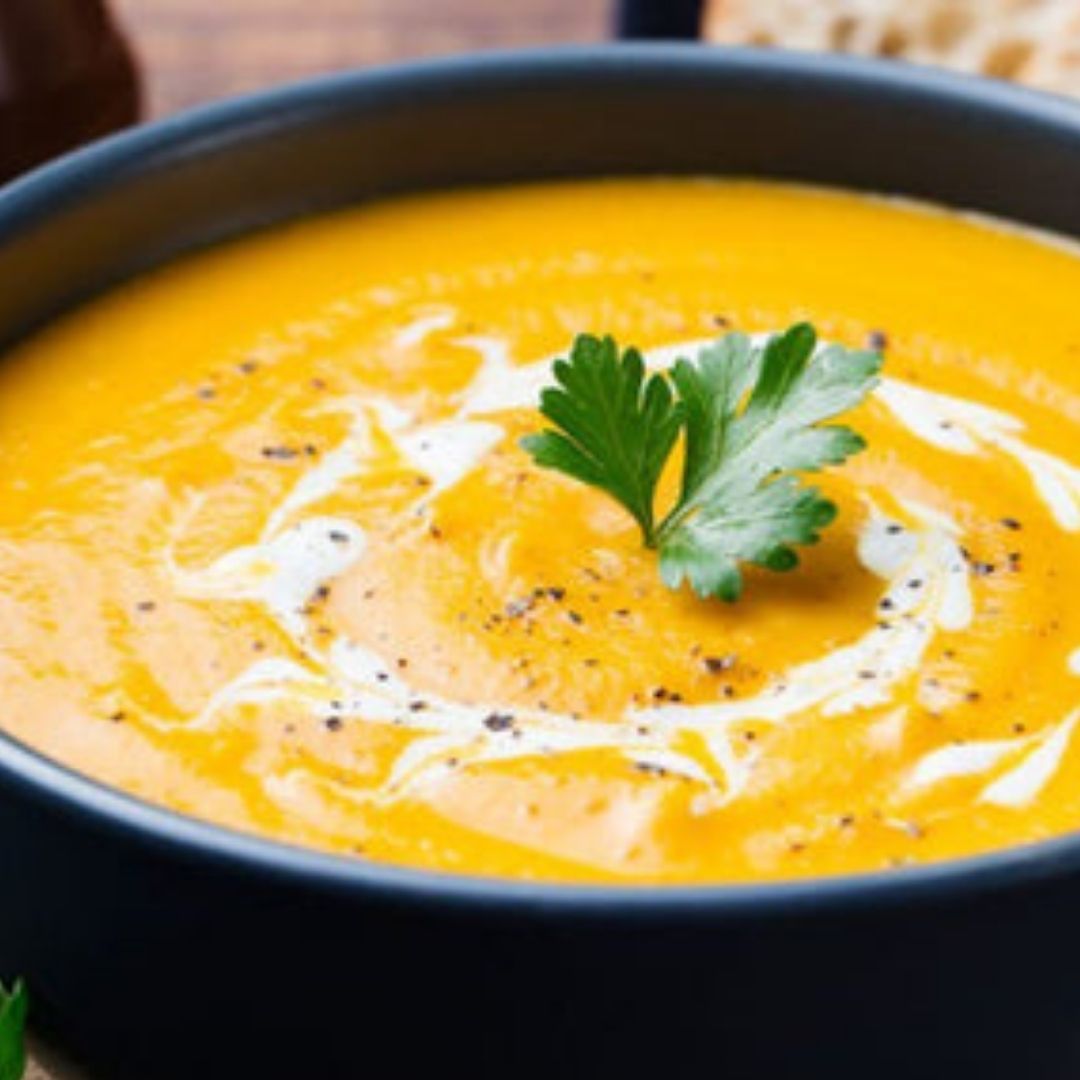 Roasted Butternut Squash and Apple Bisque | The Little Shop of Olive Oils