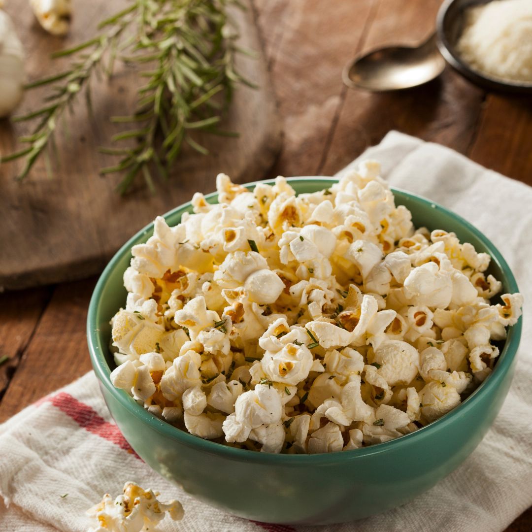 Rosemary Herb & Cheese Popcorn at The Little Shop of Olive Oils