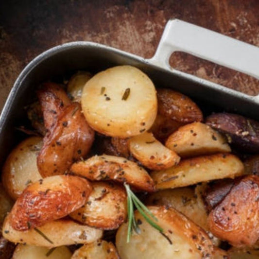 Rosemary Roasted Fingerling Potatoes with Truffle Salt and Parmesan | The Little Shop of Olive Oils