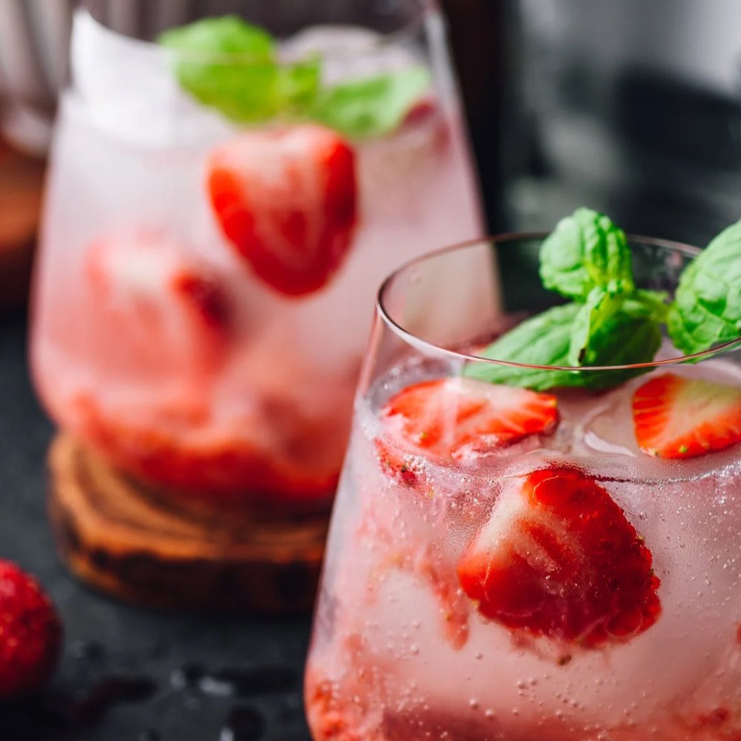 Strawberry Lemongrass Shrub at The Little Shop of Olive Oils