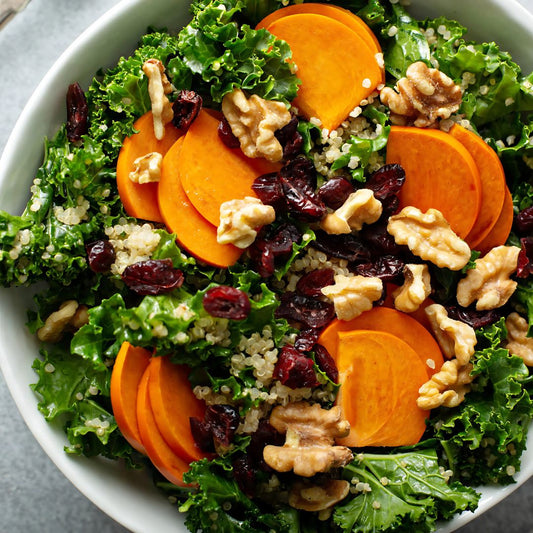 Kale, Quinoa, and Persimmon Salad Recipe at The Little Shop of Olive Oils in Franklin MA