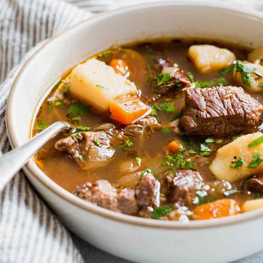 This family recipe for Irish beef stew is always a hit! A great Sunday dinner to warm up with this season from our family to yours.