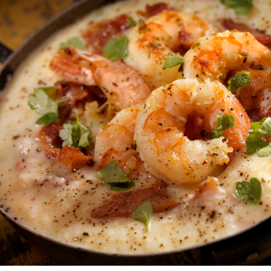 Shrimp and Grits at The Little Shop of Olive OIls