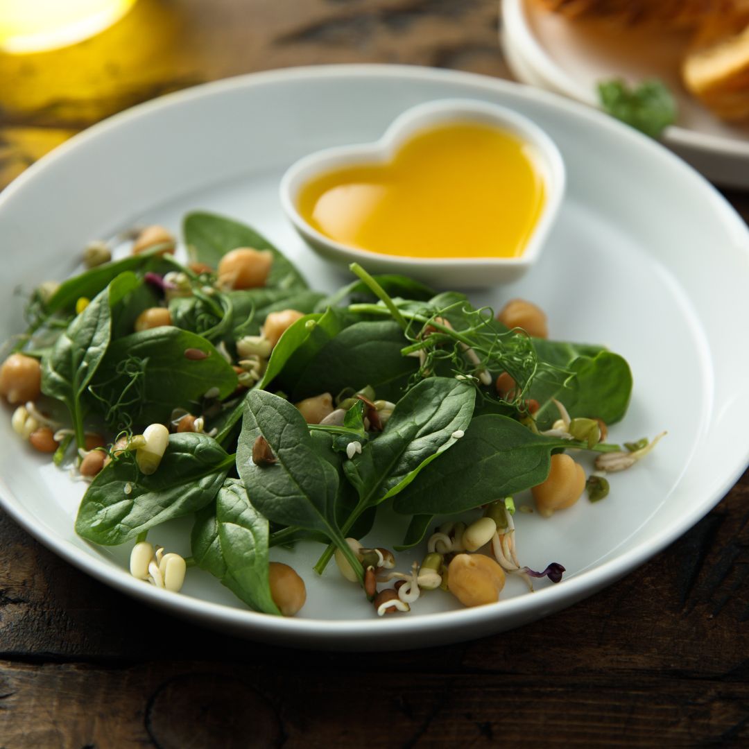 Spinach and Garbanzo Salad Recipe at The Little Shop of Olive Oils