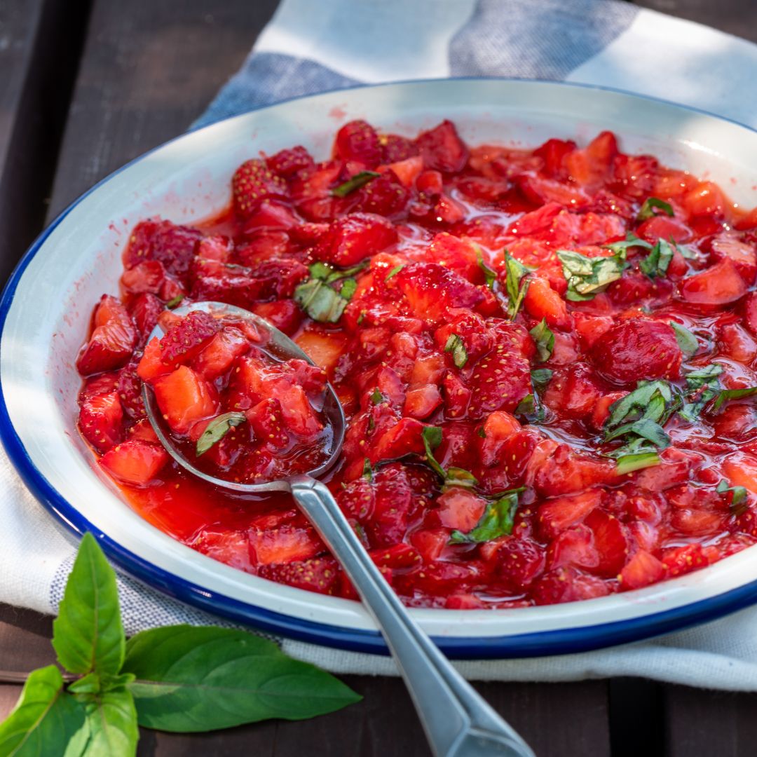 Strawberry Basil Jam-The Little Shop of Olive Oils