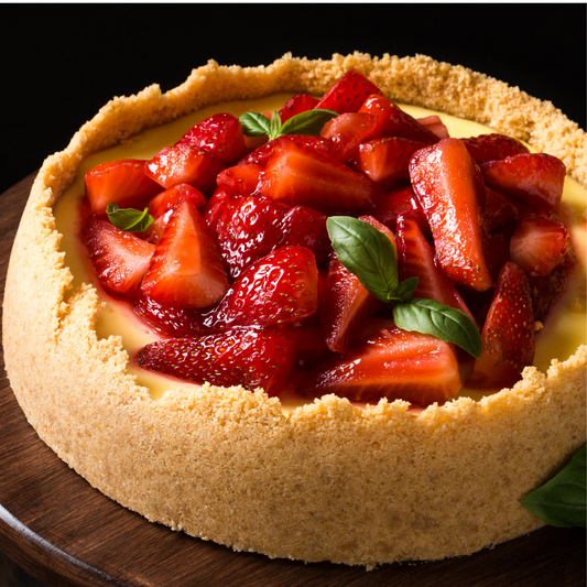 Strawberry Basil Cheesecake-The Little Shop of Olive Oils