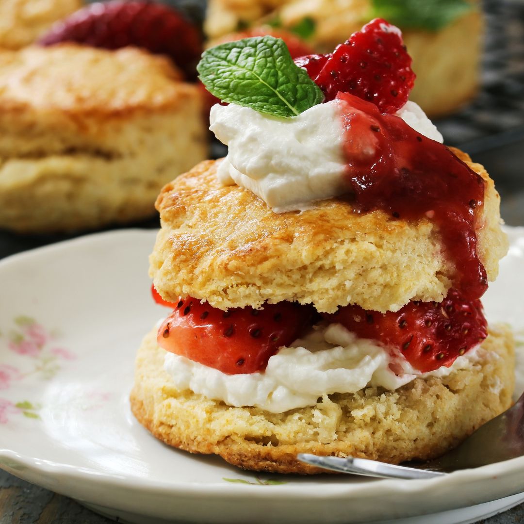 Strawberry Basil Shortcake | The Little Shop of Olive Oils