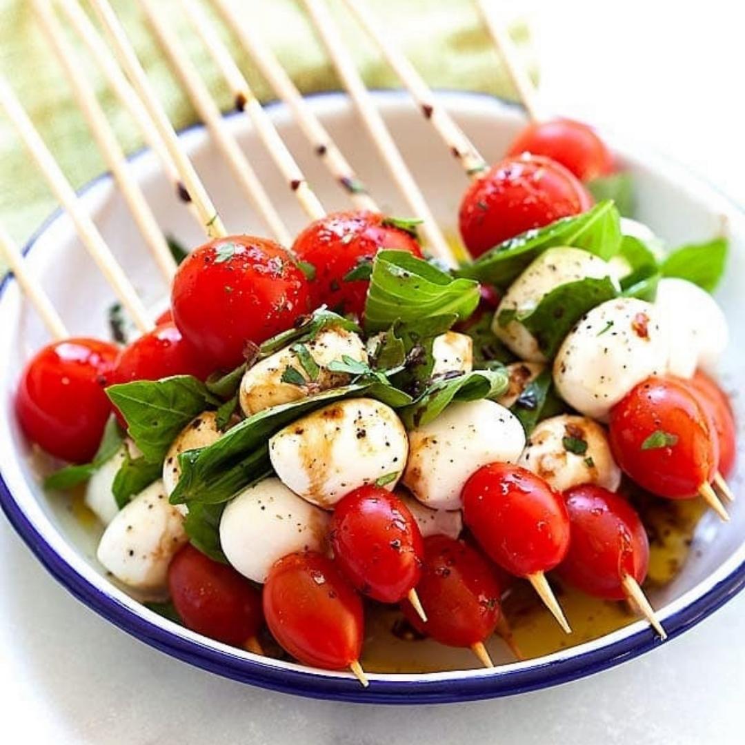 Caprese Salad Skewers-The Little Shop of Olive Oils