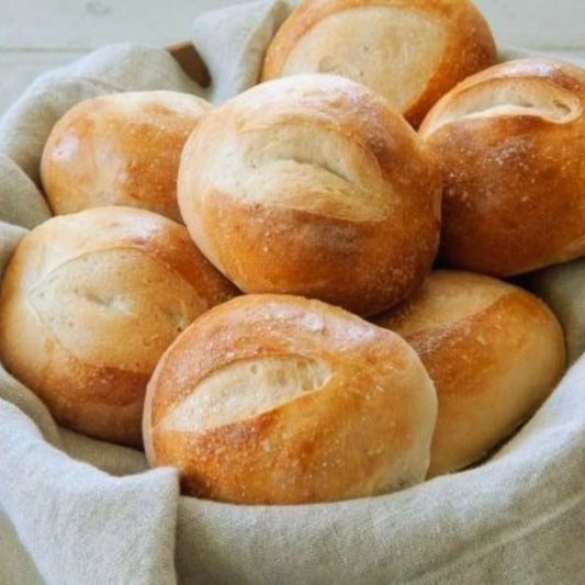 This recipe for homemade French rolls is the best! They are warm and fluffy on the inside, crusty on the outside, and SUPER easy to make!