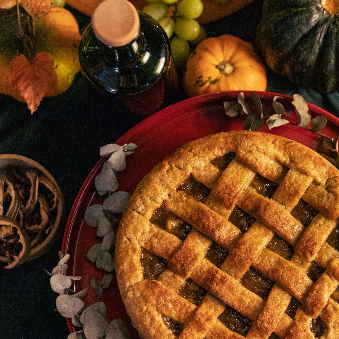 Spiced Apple and Pear Lattice Pie Recipe at The Little Shop of Olive Oils in Franklin MA