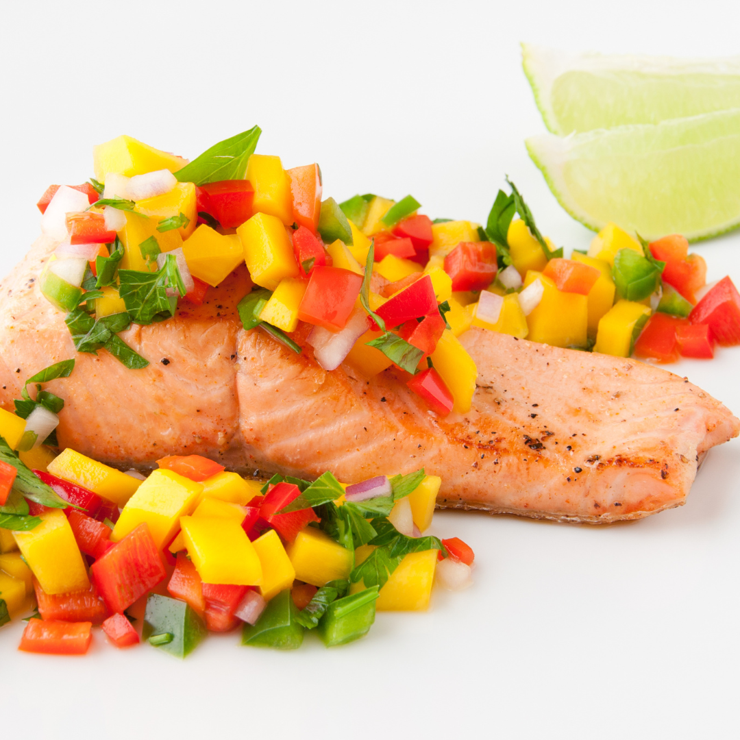 Lime Salmon with Mango Salsa
