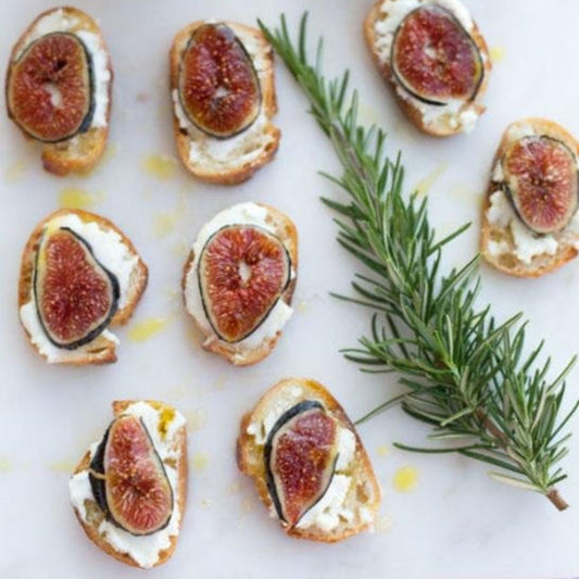 Warm Fig and Goat Cheese Crostini | The Little Shop of Olive Oils