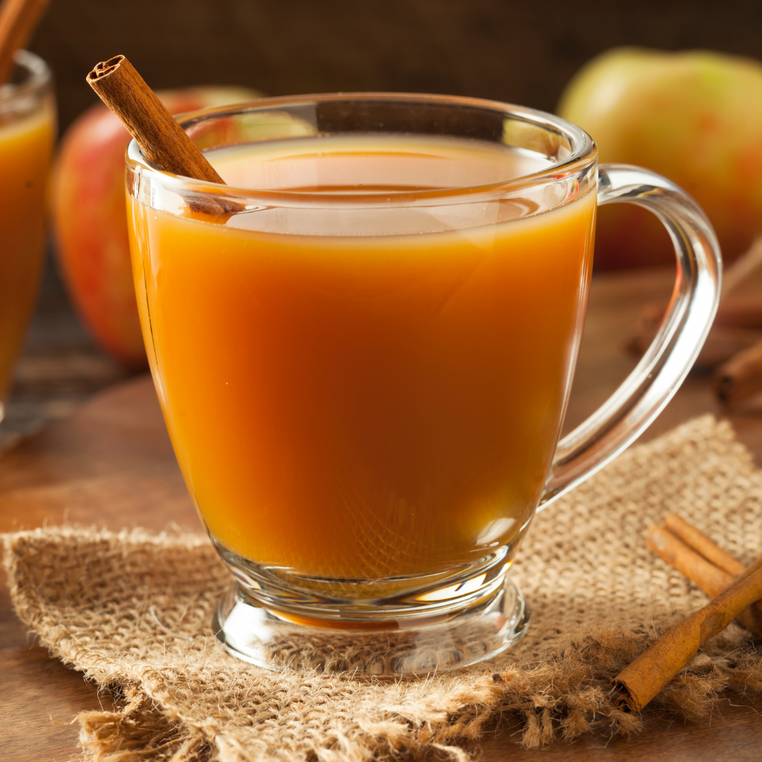 Hot Apple Cider with Gravenstein Apple Vinegar at The Little Shop of Olive Oils