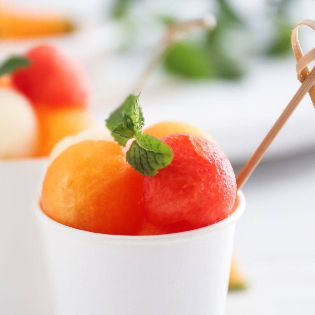 Refreshing Melon Ball Cups at The Little Shop of Olive OIls