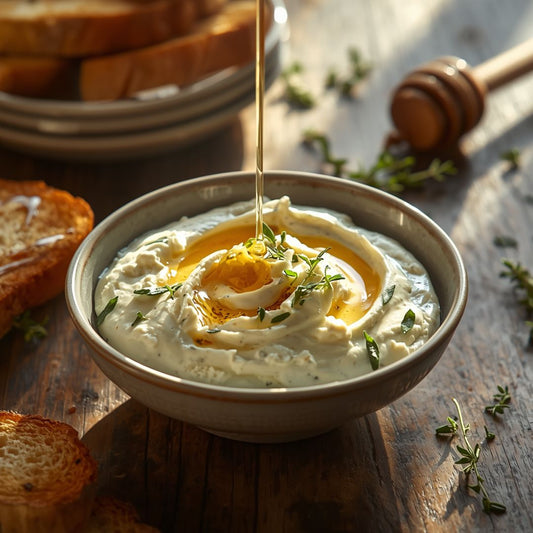Whipped Feta with Honey & Thyme Recipe at The Little Shop of Olive Oils