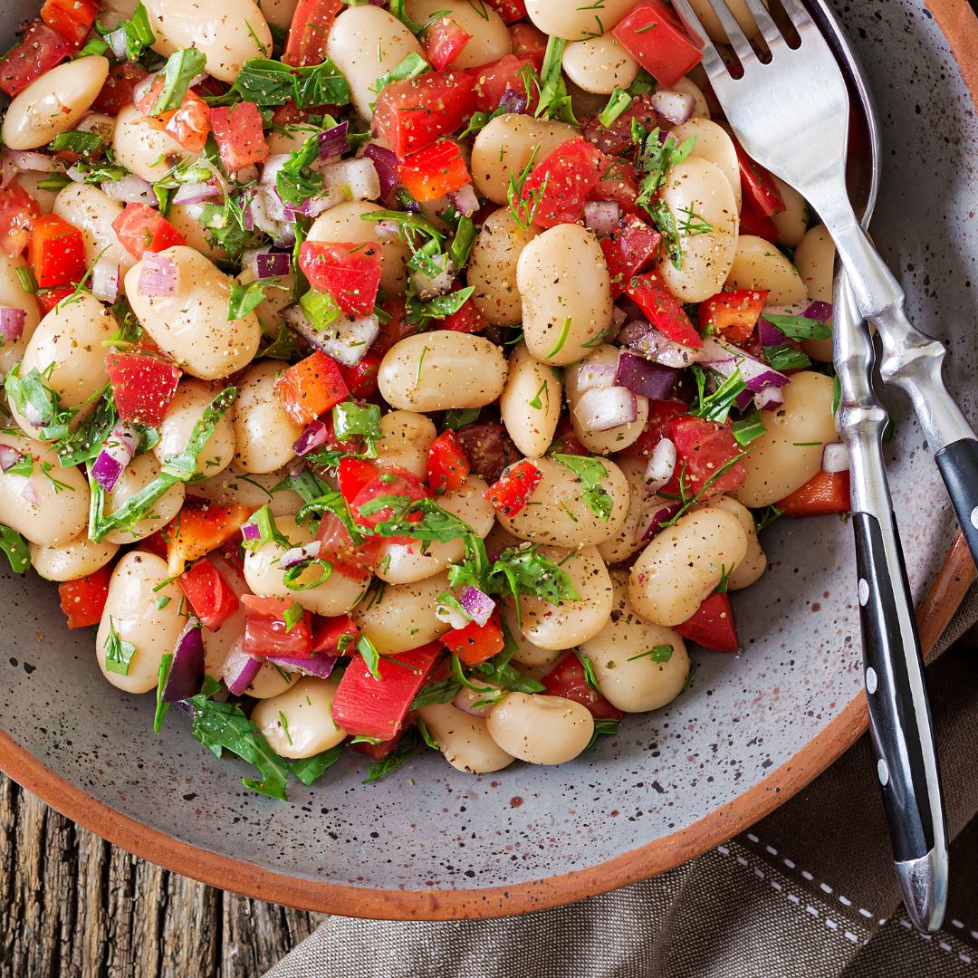 Mediterranean White Bean Salad Recipe at The Little Shop of Olive Oils in Franklin MA