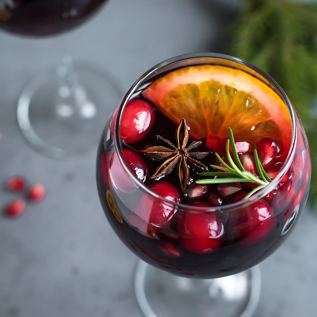 Winter Pomegranate Sangria at The Little Shop of Olive Oils