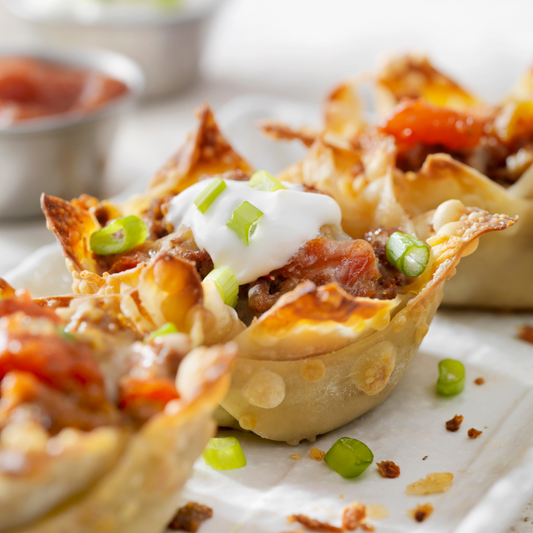 Spicy Wonton Taco Bowls-The Little Shop of Olive Oils