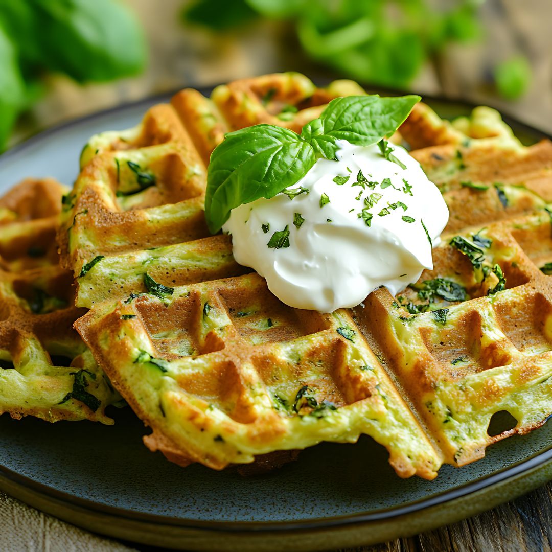 Zucchini Waffles (Because Not All Waffles Want Syrup)