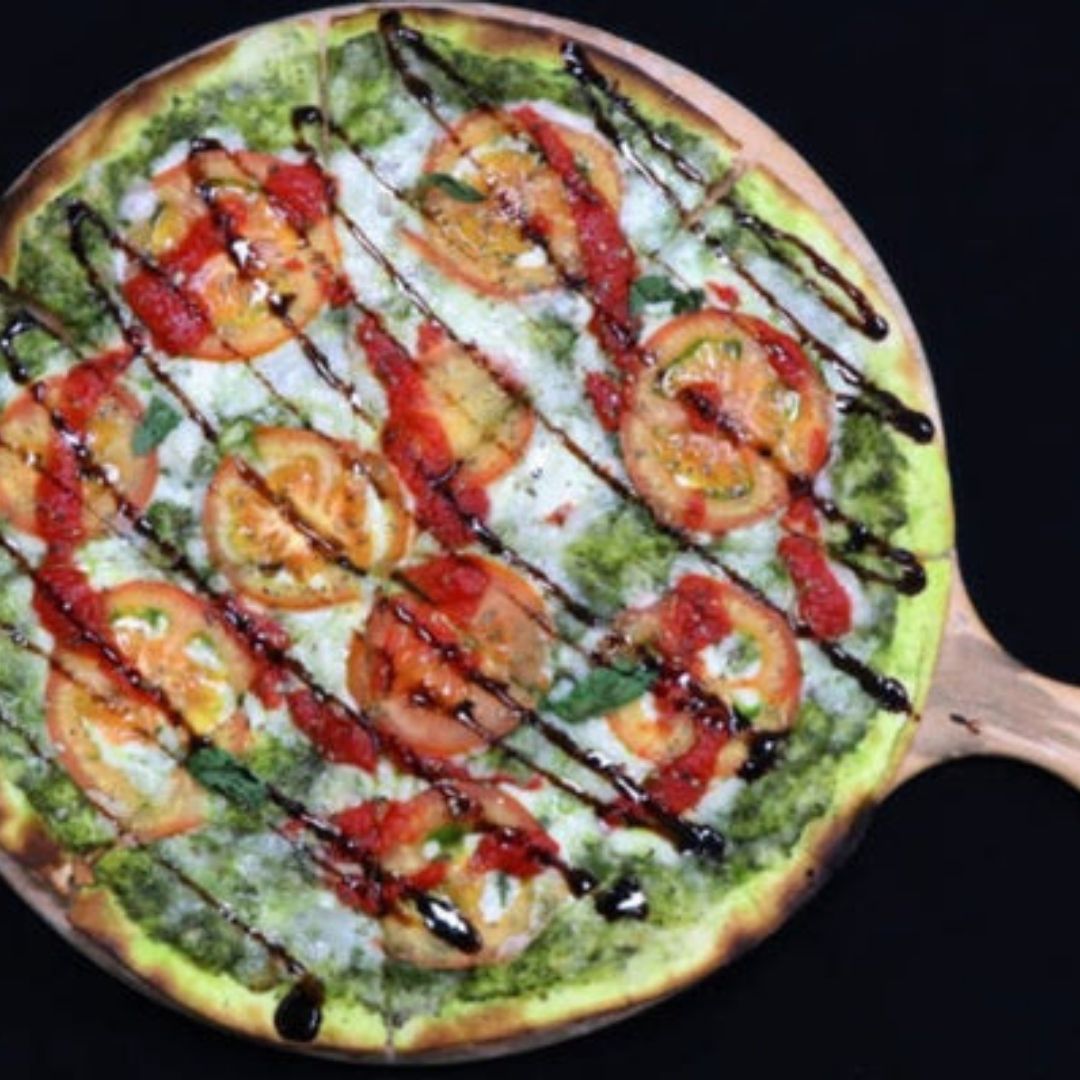 Easy Pesto Chicken Pizza | The Little Shop of Olive Oils