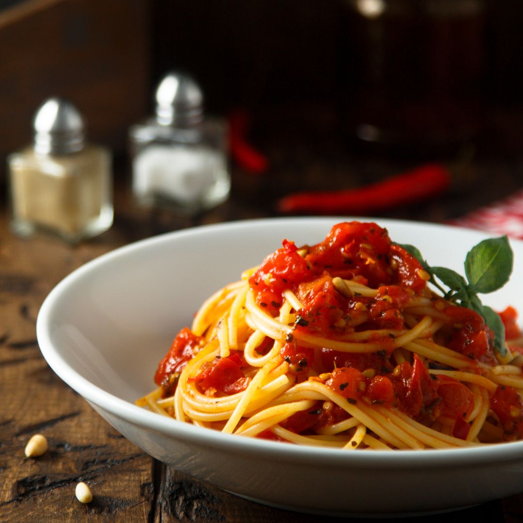 Simple Tomato Pasta & A Little Shop Secret Recipe at The Little Shop of Olive Oils in Franklin MA