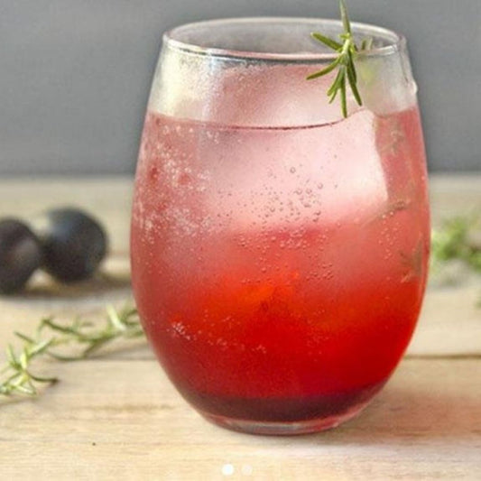 Plum Fizz with Prosecco | The Little Shop of Olive Oils