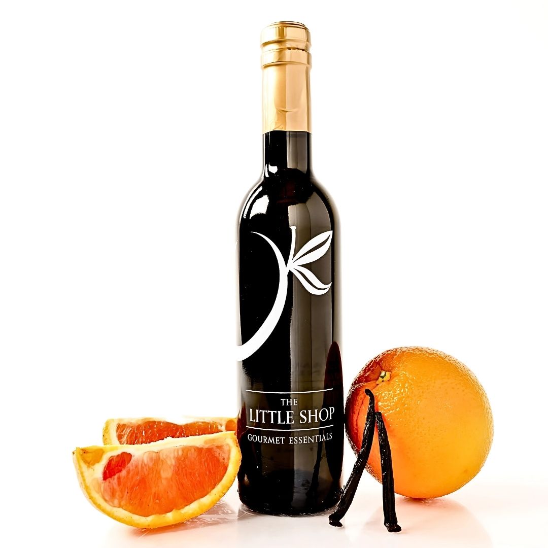 Cara Cara Orange Vanilla White Balsamic Vinegar at The Little Shop of Olive Oils