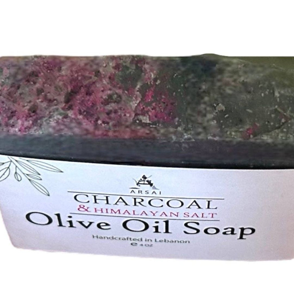 Charcoal & Pink Himalayan Salt Olive Oil Soap