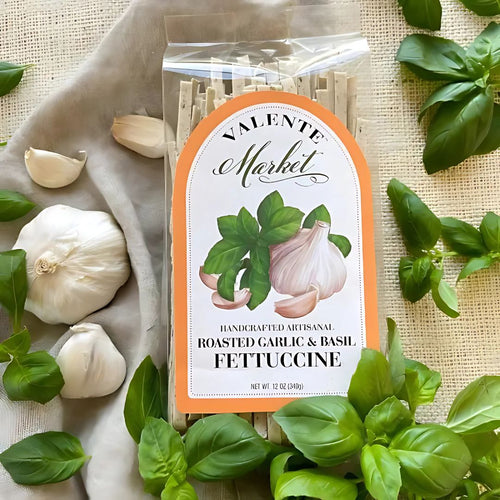 Roasted Garlic and Basil Fettuccine at The Little Shop of Olive Oils